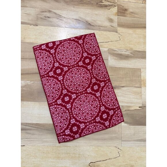 Other - Red circle pattern floor mat